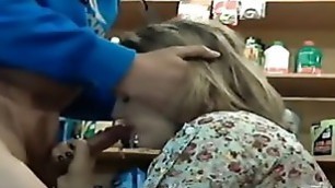 Blowjob In The Shop