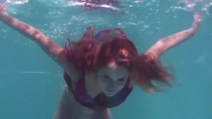 Submerged Underwater Teen Nikita Babe Gets Horny