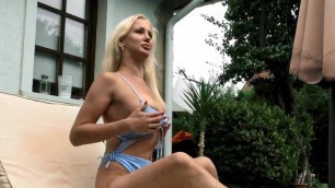 Russian Pornstar Emily Ross Swims and Strips for You